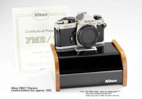 Nikon FM2/T Limited Edition Unit with Display/presentation rack and certificate