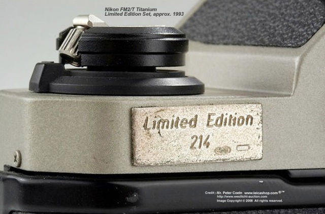 Nikon FM2/T Limited Edition Unit No 214