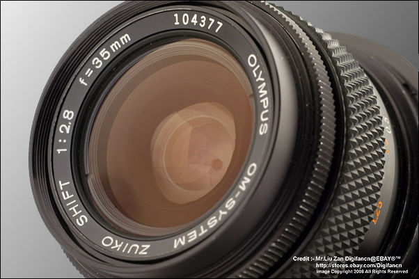 Olympus ZUIKO wideangle 35mm SHIFT lens for perspective control  