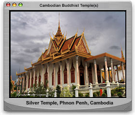 Silver Temple inside the Royal City compound, Phnom Penh, Cambodia