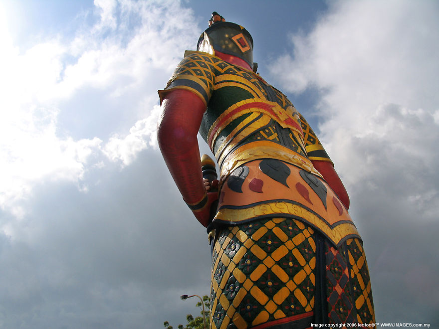 The Entrance Arc of Wat Chaiyamangalaram (Wat Chai) Thai Buddhist Temple at Burmese Lane, Penang