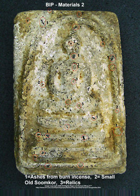 Soomdej/ Soomdet WRK identification -  ashes of burn incense with Soomkor relic