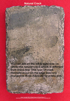 Soomdej/ Soomdet WRK Thai Buddhist amulets identification - natural cracks on the Thai Buddhist amulet