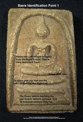 Soomdej/ Soomdet WRK Thai Buddhist amulets identificatio - basis of verification point 1