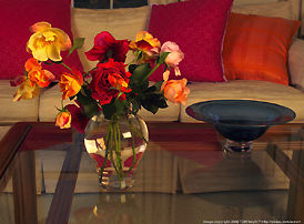 Table top flower decor