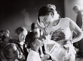 Warmth and cheerful gathering in a class room