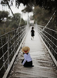 Kids at play at the bridge