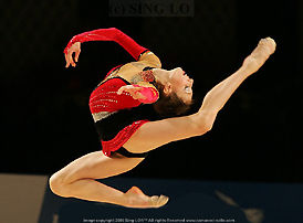 Freeze in action gymnastic