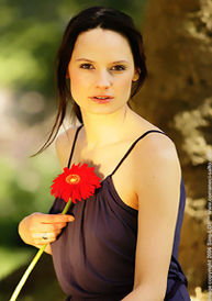 Beautiful evening portrait, glamour