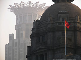 Old and new Building in Shanghai