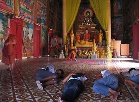 Cambodian Temple inside