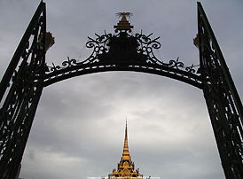 The entrace of Silver pagoda which houses the Emerald Buddha inside the Royal Palace